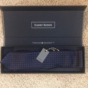 Harry Rosen Navy Blue Tie